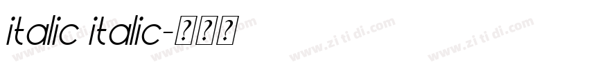 italic italic字体转换 italic italic字体转换